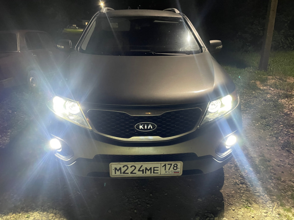Обновление света: результат — KIA Sorento (2G), 2,4 л, 2012 года ...