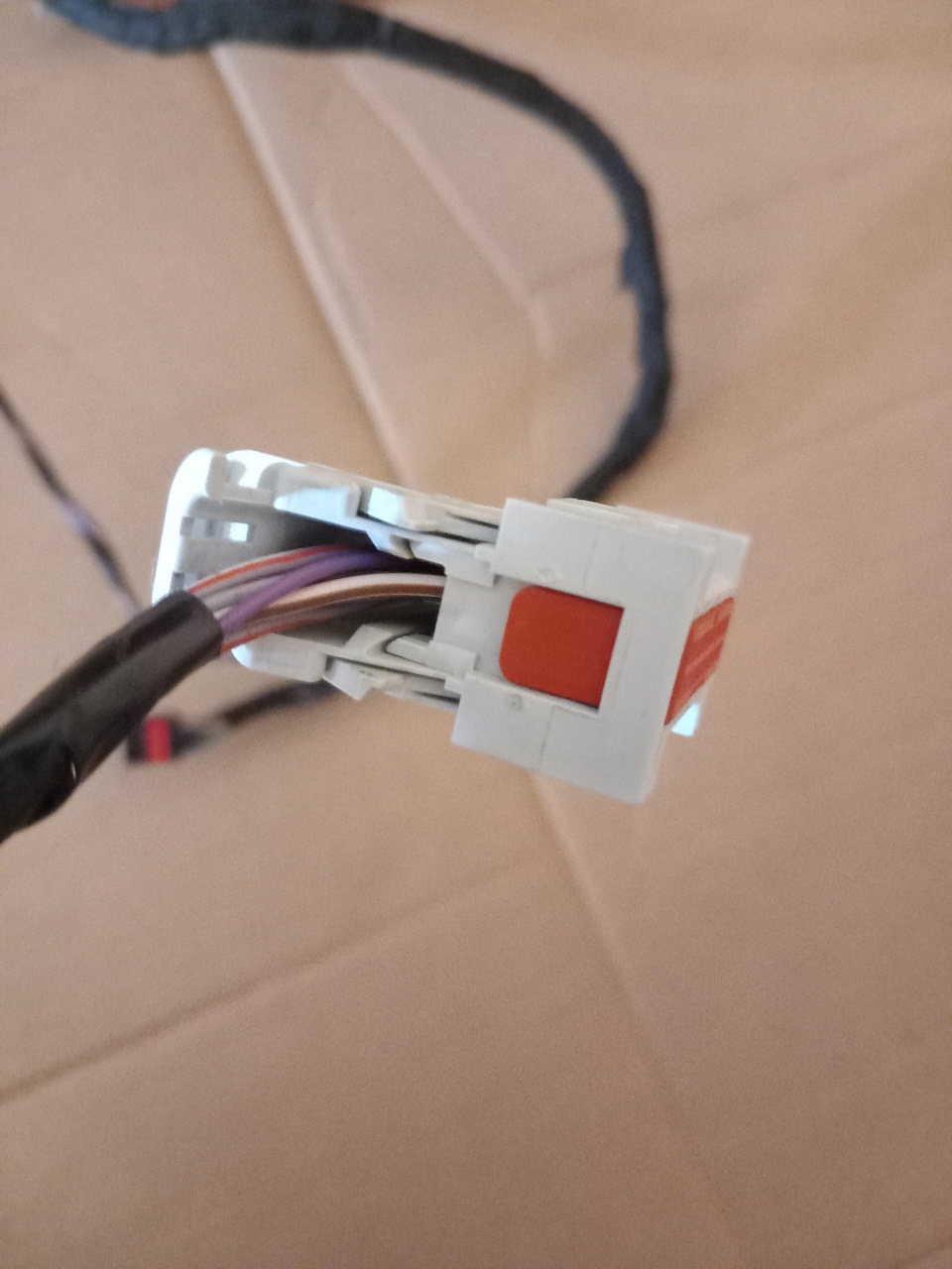 Разъем полной потолочной проводки, который вставляется в ВСМ, на треде там 1 проводок — Ford Focus Hatchback III