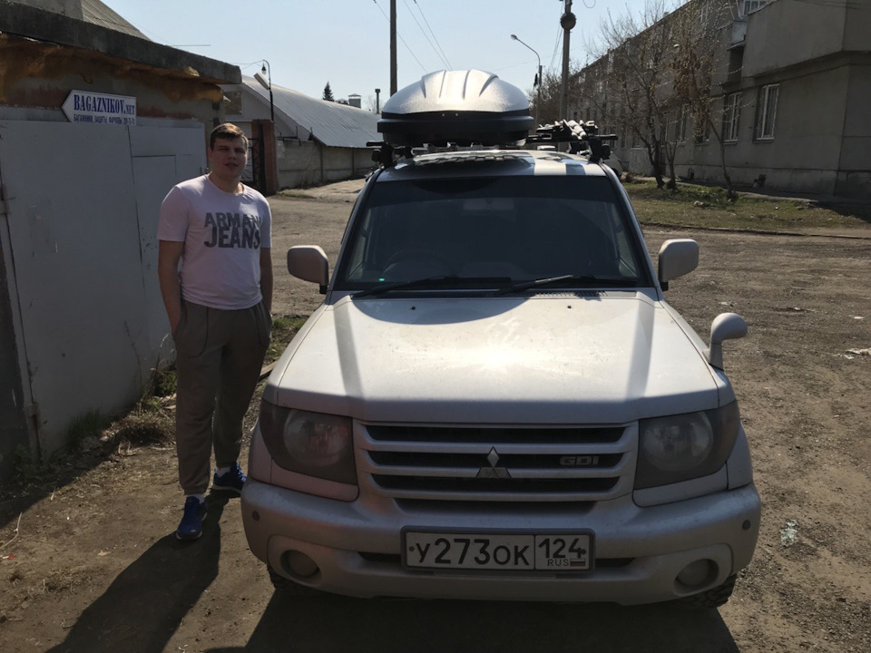 Автобокс на крышу. — Mitsubishi Pajero iO, 2 л, 2001 года | аксессуары ...
