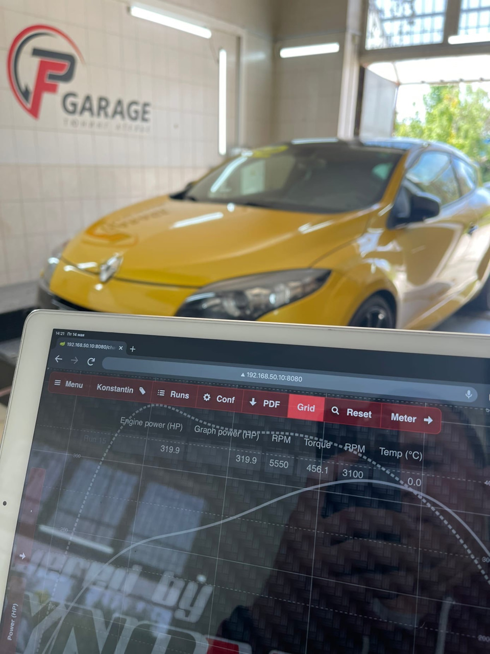 Настройка на стенде Renault Megane RS — FullPowerGarage на DRIVE2