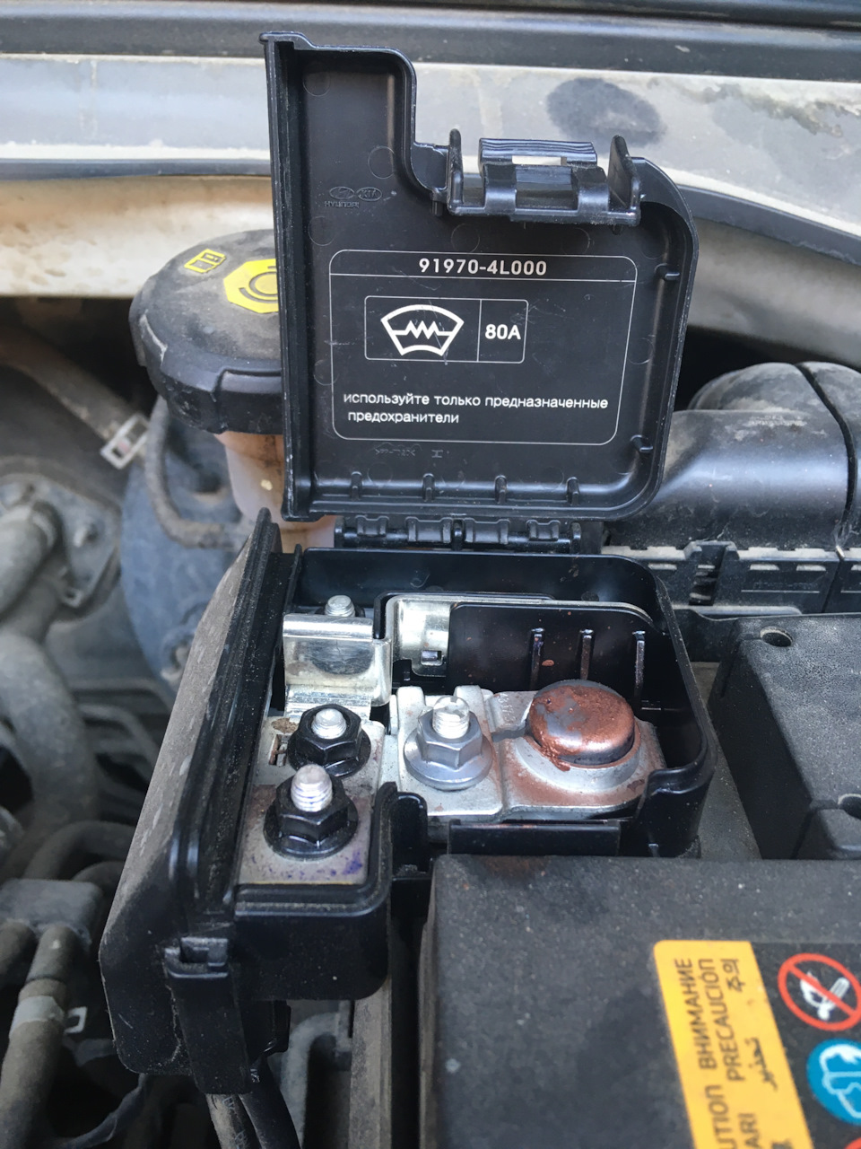 919704L000 КОЛПАЧОК КЛЕММЫ АККУМУЛЯТОРА KIA HYUNDAI | Запчасти на DRIVE2