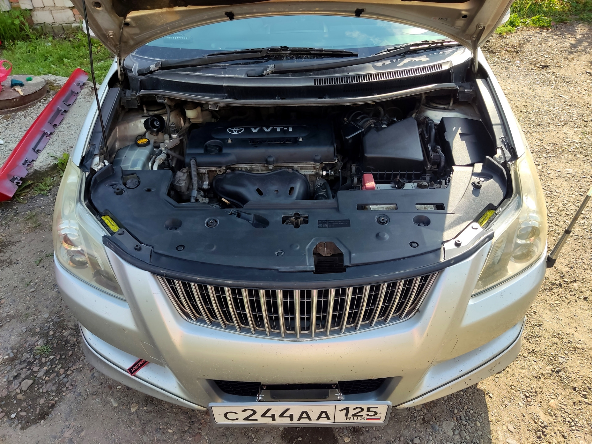 Покраска защиты выпускного коллектора — Toyota Blade, 2,4 л, 2009 года ...