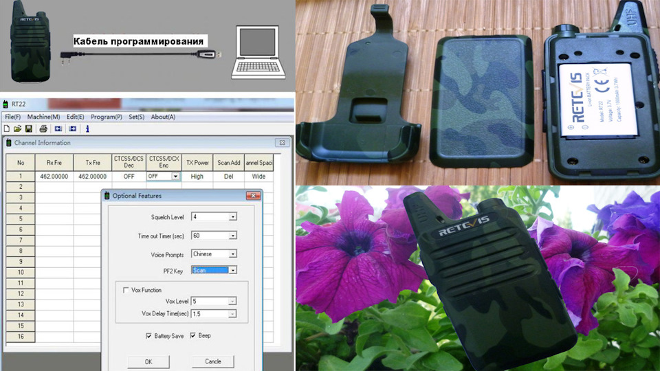Народные(уоки-токи )Walkie Talkie рации Retevis RT22.Первый взгляд ...