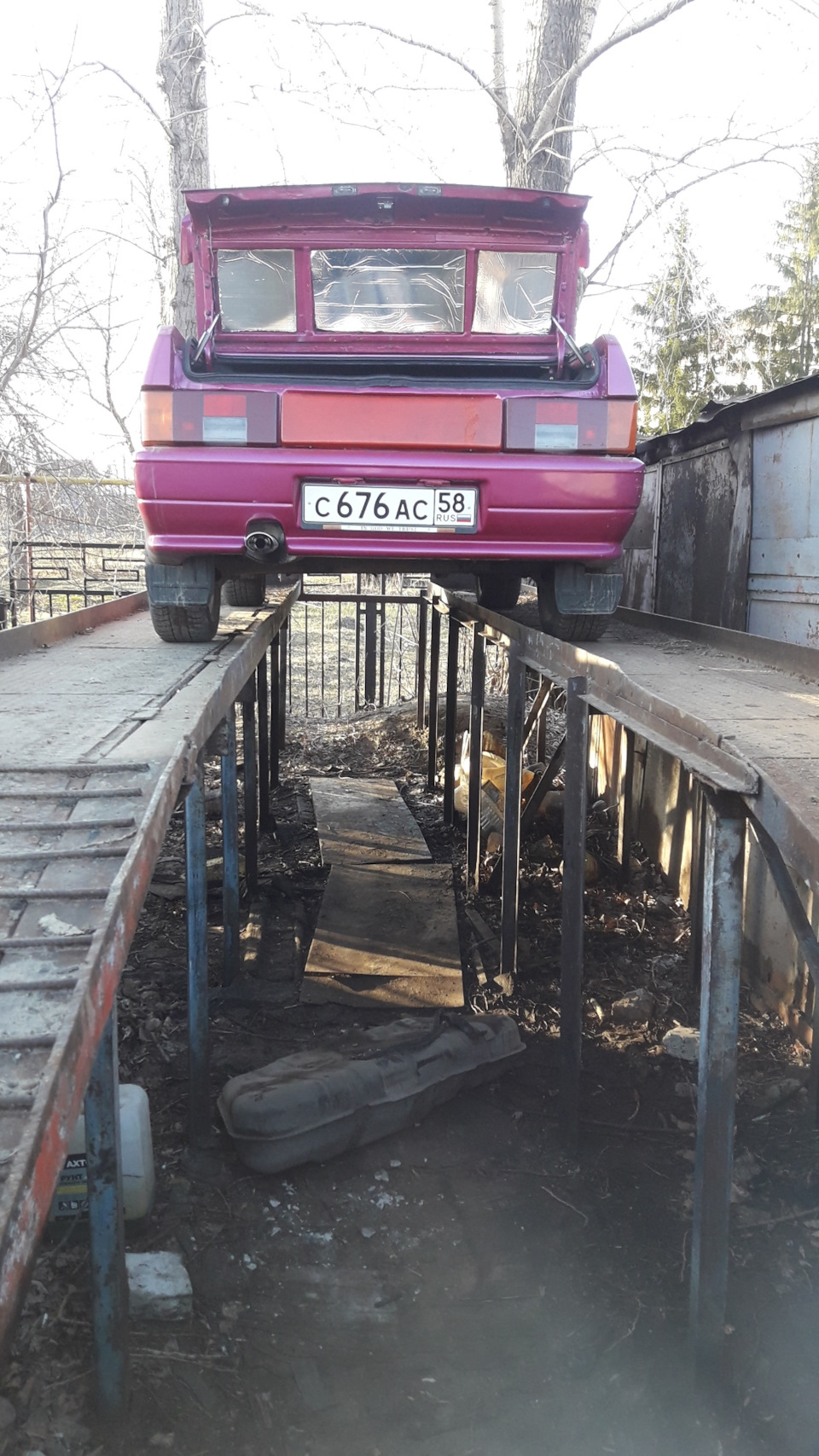 Пайка бензобака и замена втулки рулевого вала — Lada Samara Cabrio, 1,5 л,  1995 года | другое | DRIVE2