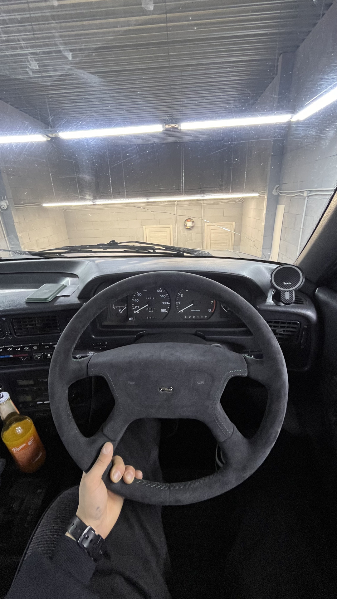 Руль из алькантары — Toyota Carina (5G), 1,6 л, 1990 года | просто так ...