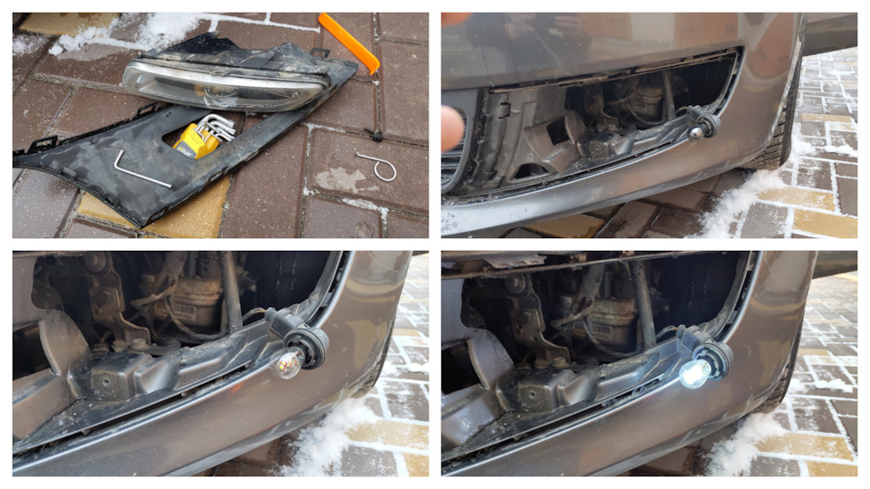 #79 LED лампы в ДХО и задний ход. — Volkswagen Polo Mk5, 1,6 л, 2009 ...