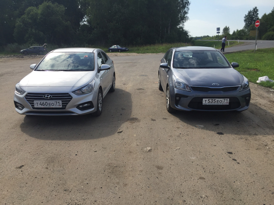 Небольшой фото сет) Калуга- Тула) — Hyundai Solaris (2G), 1,6 л., 2017 ...