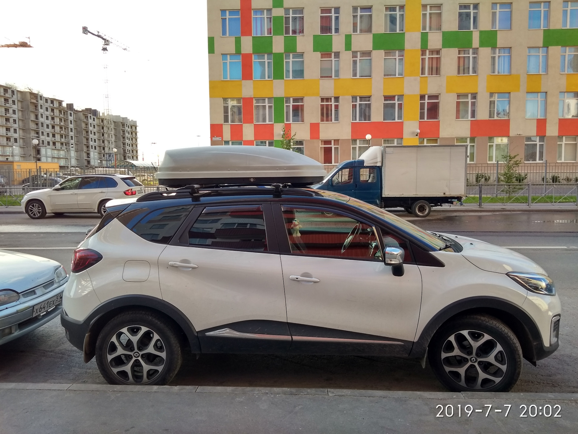 Бокс на крышу. — Renault Kaptur (2016), 1,6 л, 2016 года | аксессуары |  DRIVE2