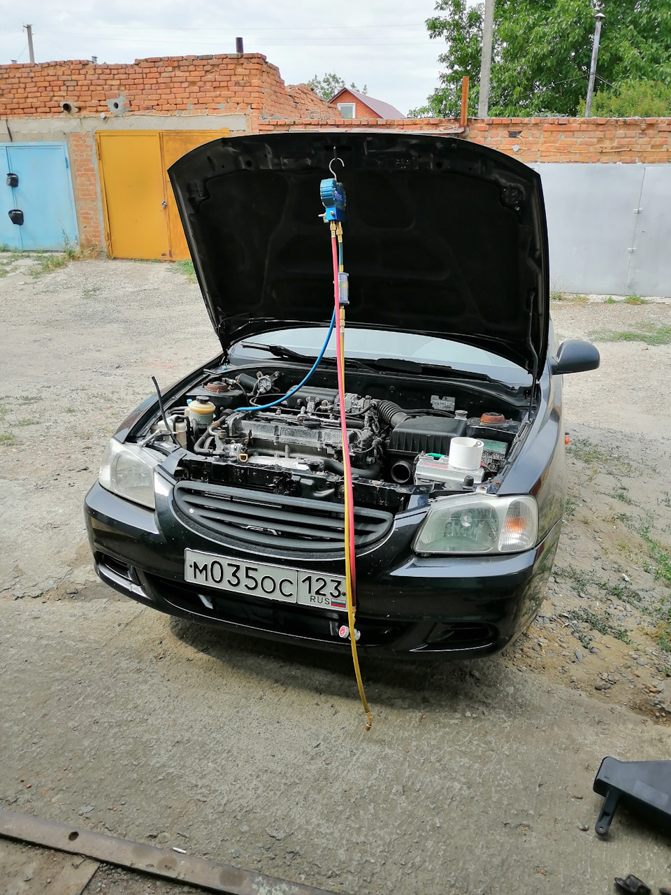 А/С — Hyundai Accent (2G), 1,5 л, 2005 года | запчасти | DRIVE2