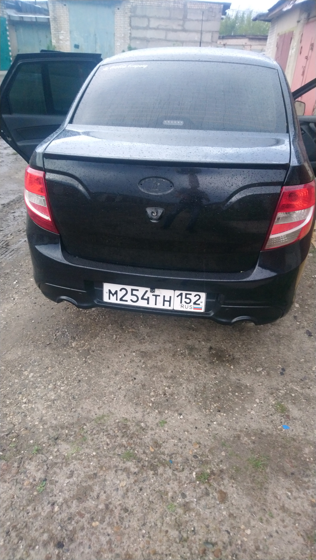 Бампер гранта спорт, первая встреча и установка — Lada Гранта (1G), 1,6 ...