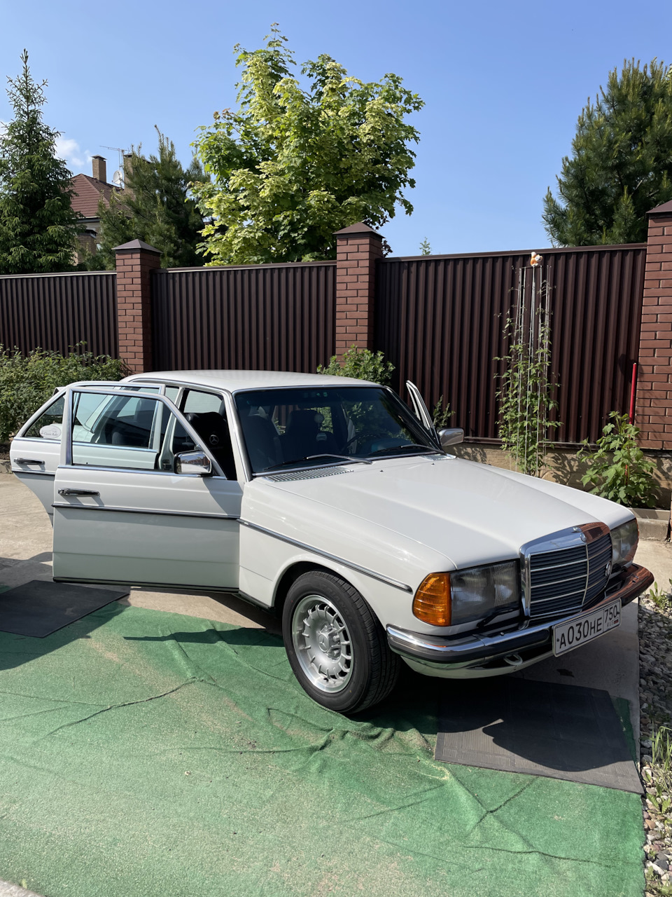 Зря время не теряем!натрёмся по солнышку — Mercedes-Benz W123, 2,3 л, 1984  года | другое | DRIVE2