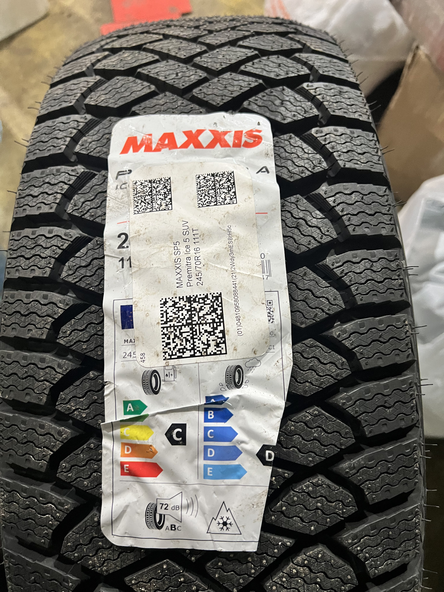 Новая зимняя резина Maxxis premitra — KIA Sorento (1G), 2,4 л, 2005 ...