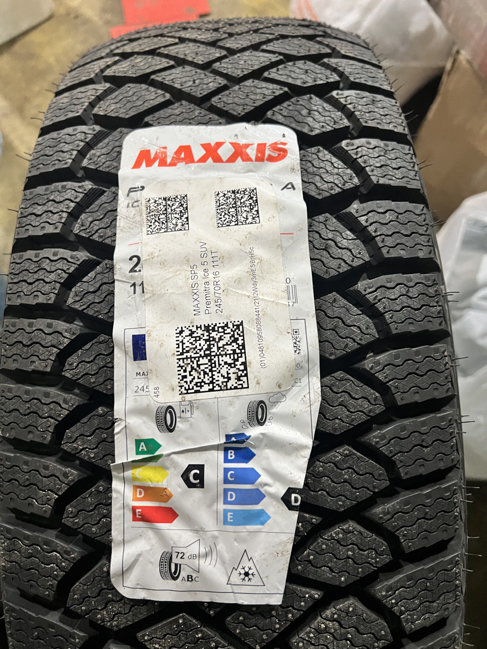 Новая зимняя резина Maxxis premitra — KIA Sorento (1G), 2,4 л, 2005 ...
