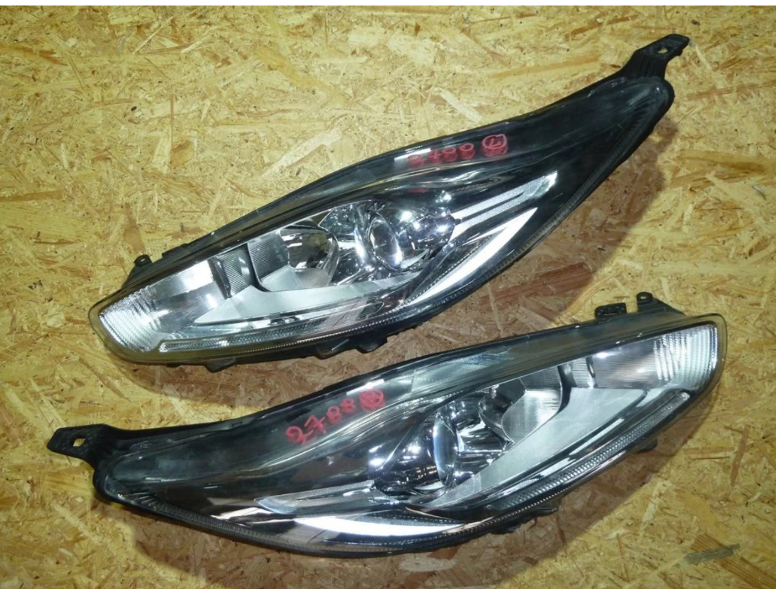 Ford fiesta, ДХО LED полоской, новые фары с линзами, мучения и поиски ...