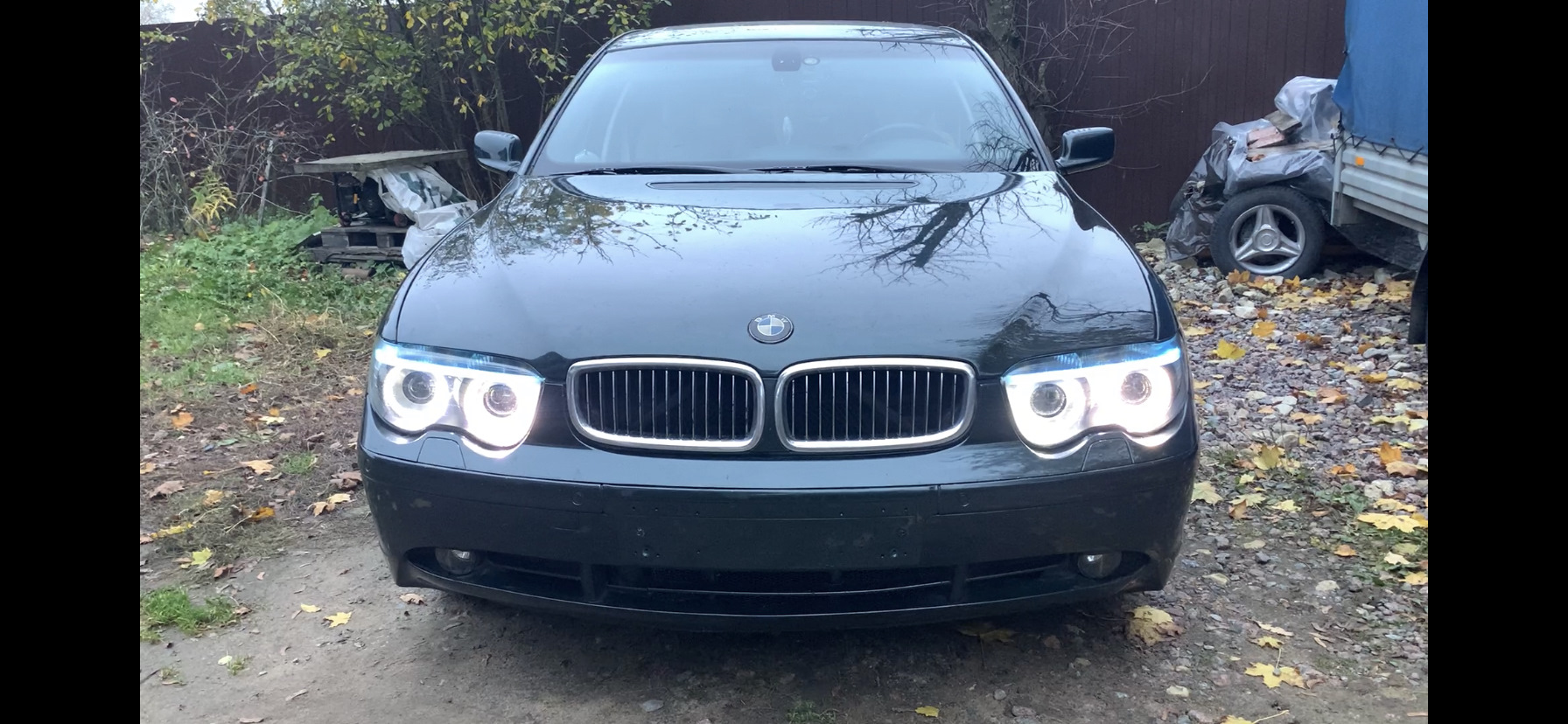 BMW e65 доп ходовые огни и бегающий поворотник — BMW 7 series (E65/E66 ...