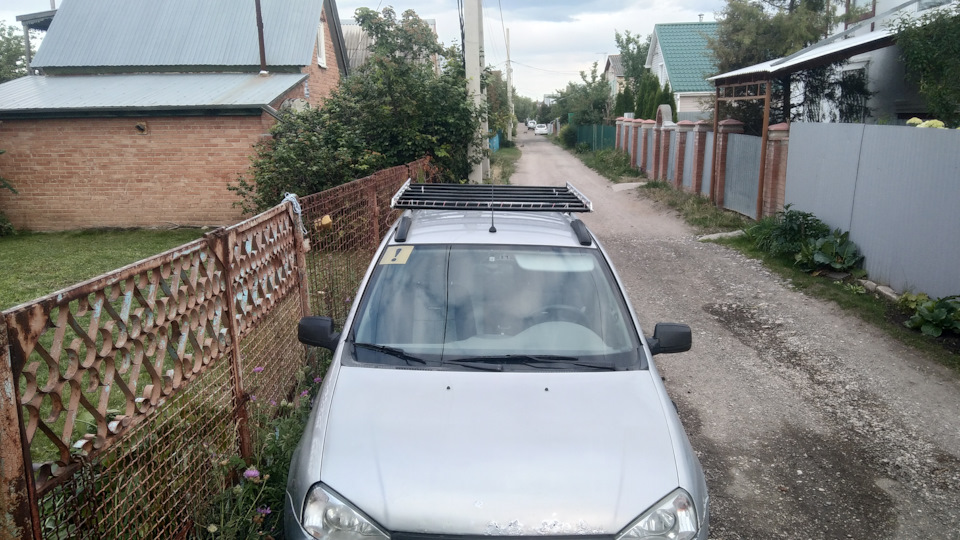Багажник от классики на калину 1 — Lada Калина Универсал (1G), 1,4 л ...