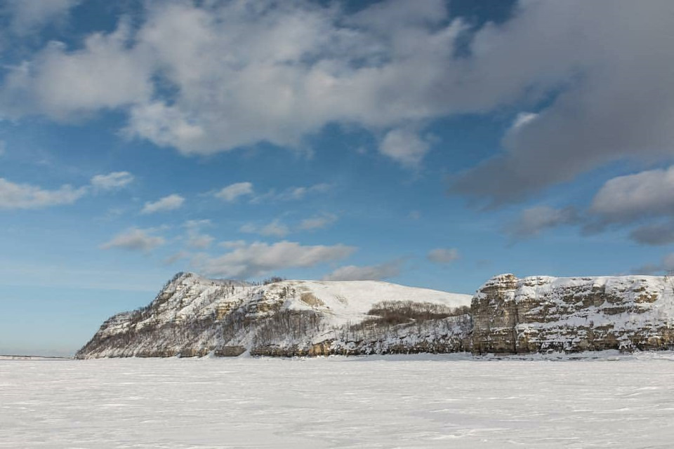 Самарская лука зимой