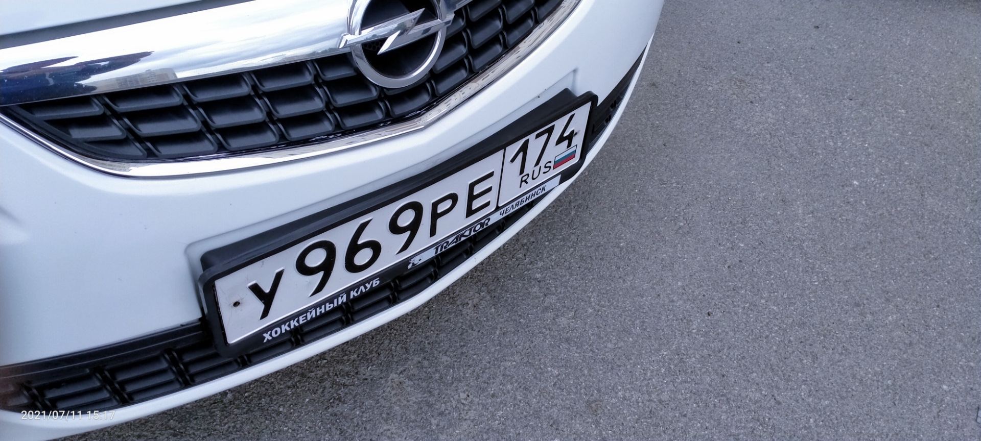 10 Подиум для номера. — Opel Astra J, 1,6 л, 2012 года | просто так ...