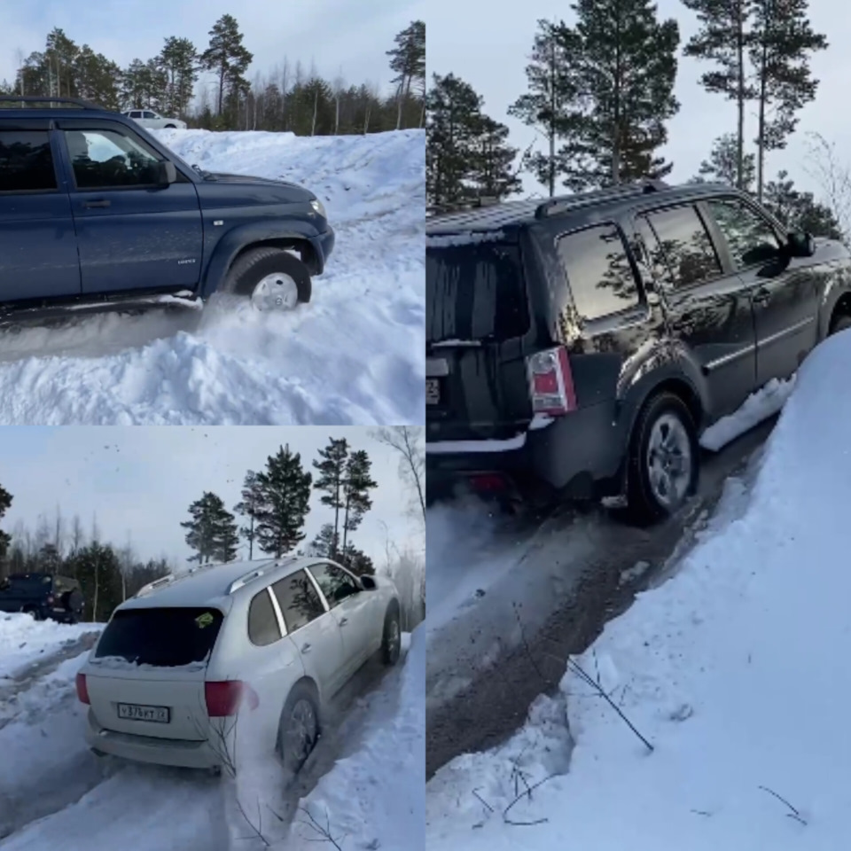 Сравнение систем полного привода на УАЗ Патриот, Хонда Пилот и Порше ...
