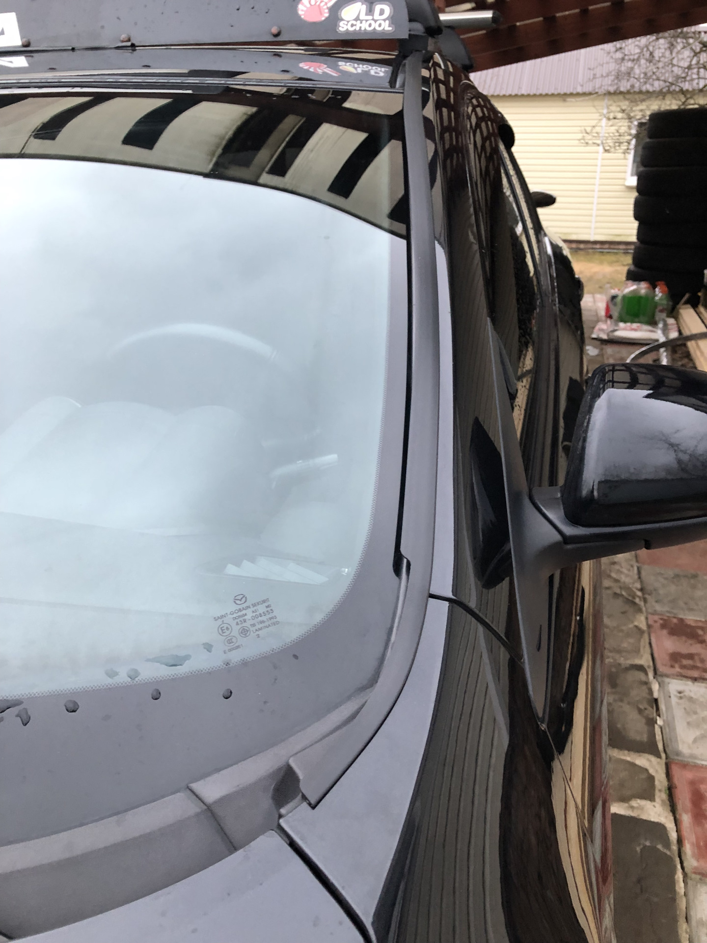 Дефлектор лобового стекла Стрелка-2 — Mazda 3 (2G) BL, 1,6 л, 2011 года ...