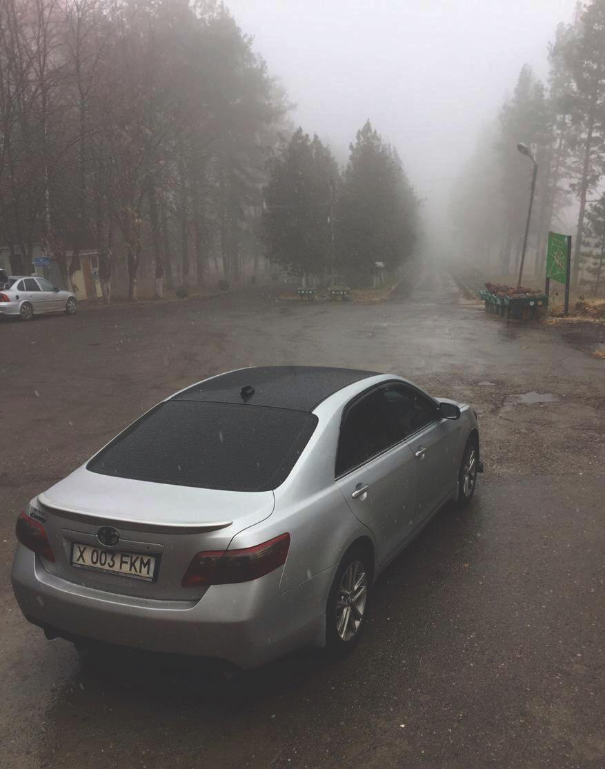 Крышу в чёрный глянец пленкой — Toyota Camry (XV40), 2,4 л, 2007 года ...