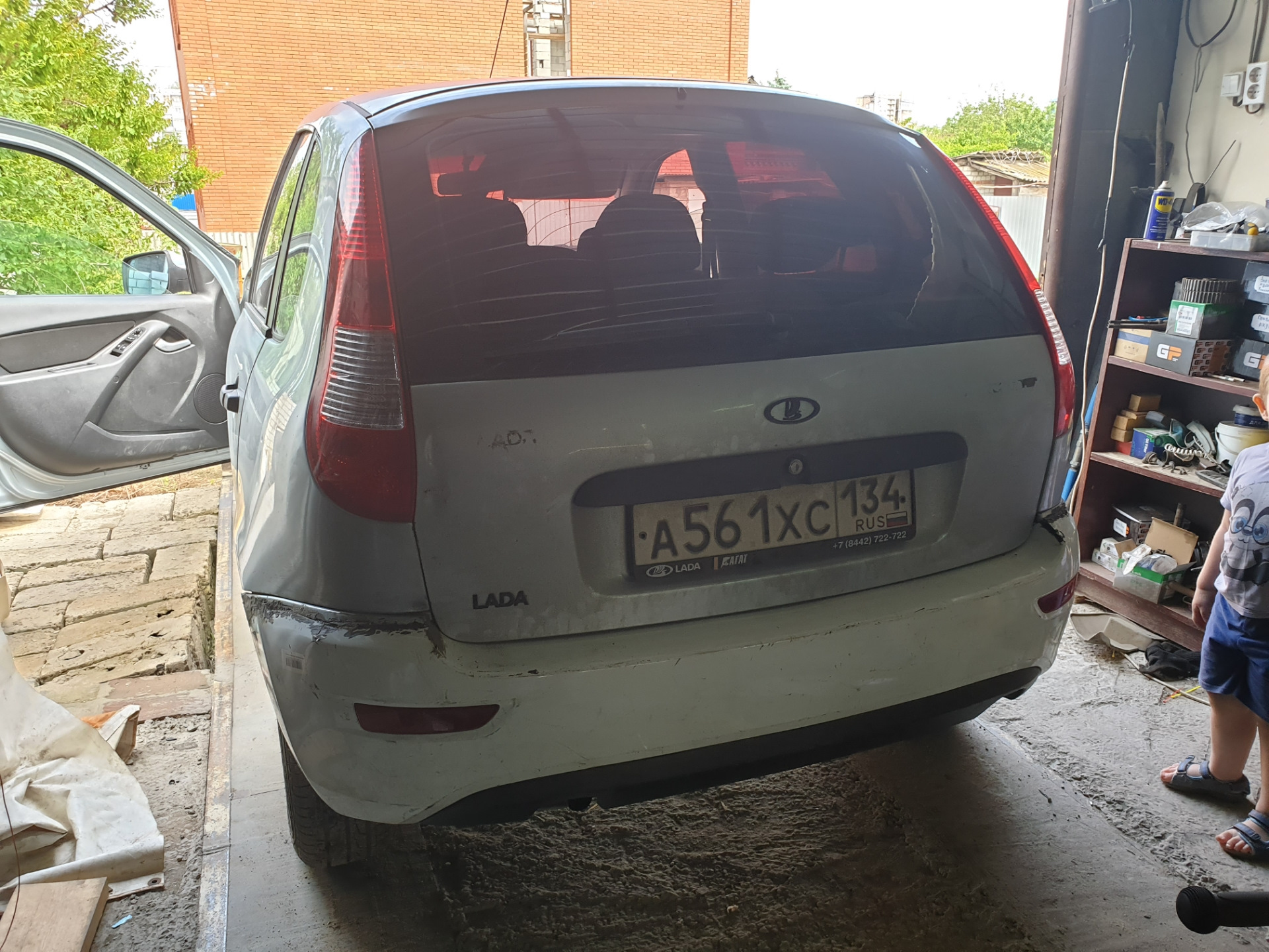 Задний бампер от Калины 2 на калину 1!Часть первая… — Lada Калина ...