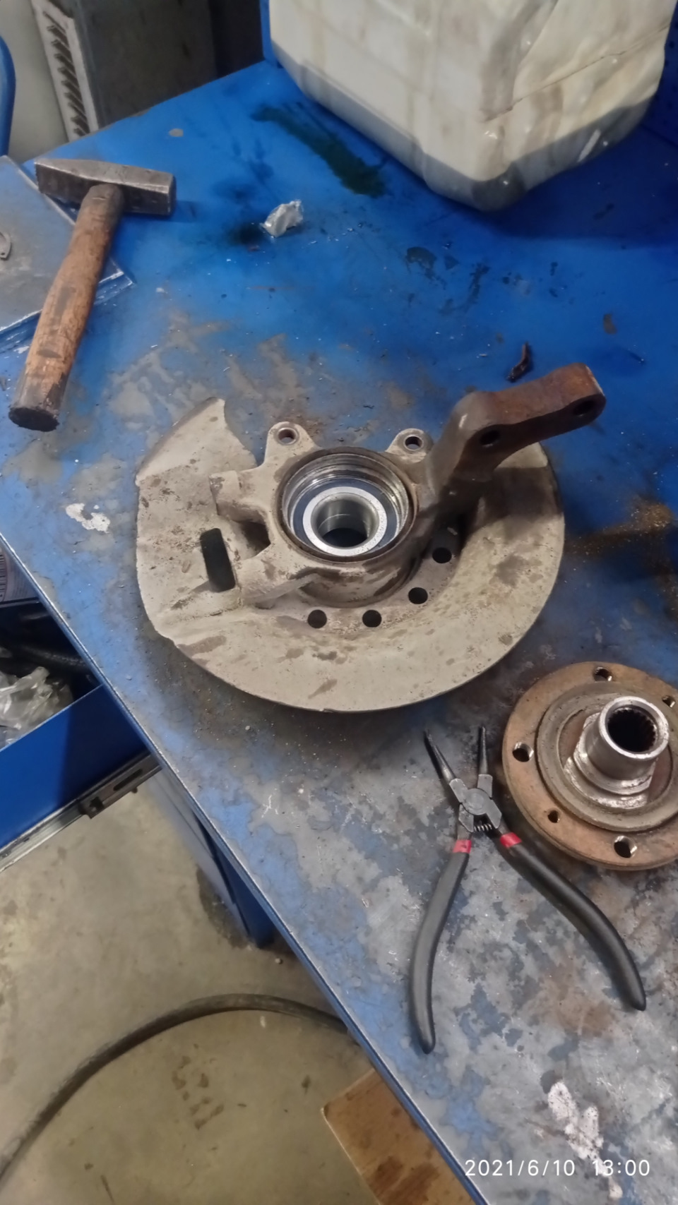 Замена масла и ступичного подшипника — Lada Калина универсал, 1,6 л ...