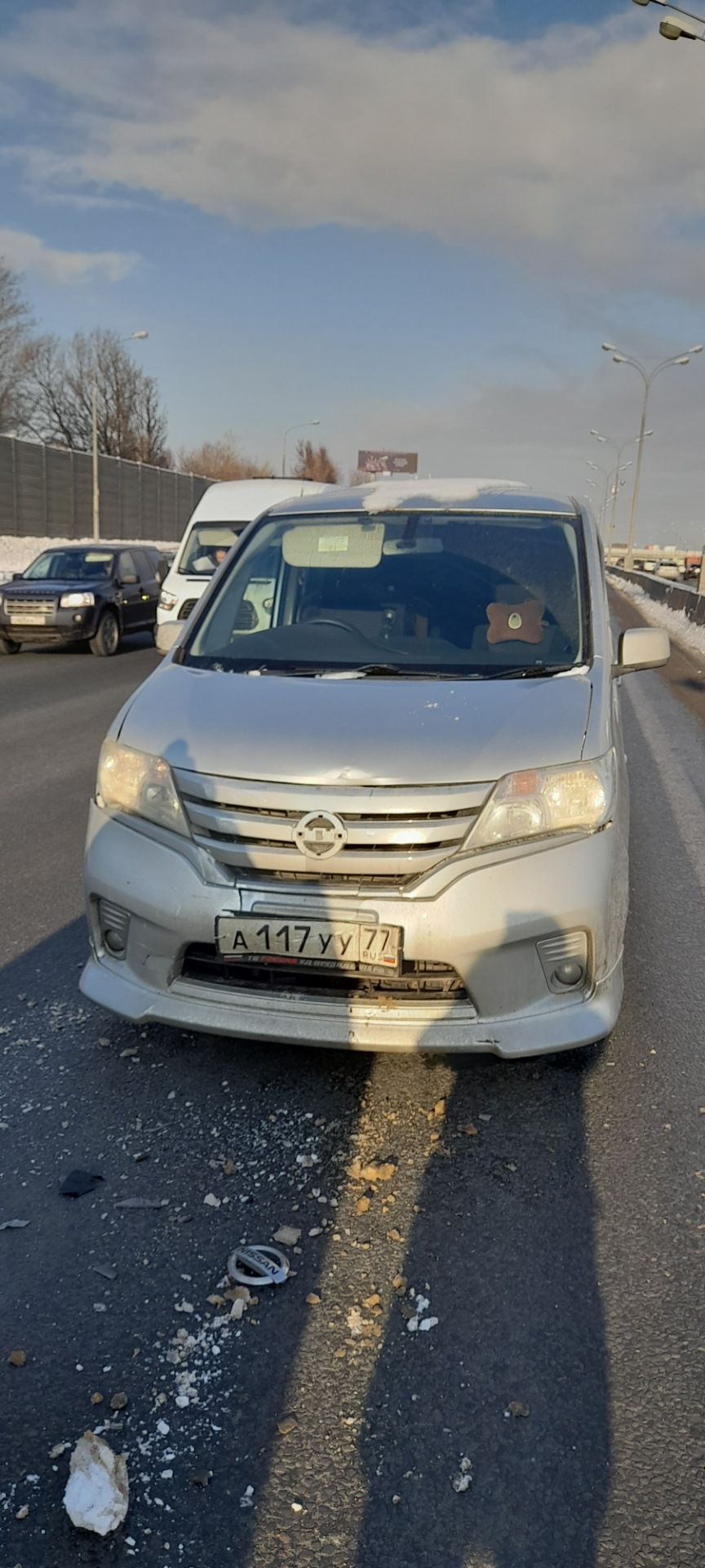 🚔Не очень доброе утро😪 — Nissan Serena Mk IV (C26), 2 л, 2012 года | ДТП  | DRIVE2