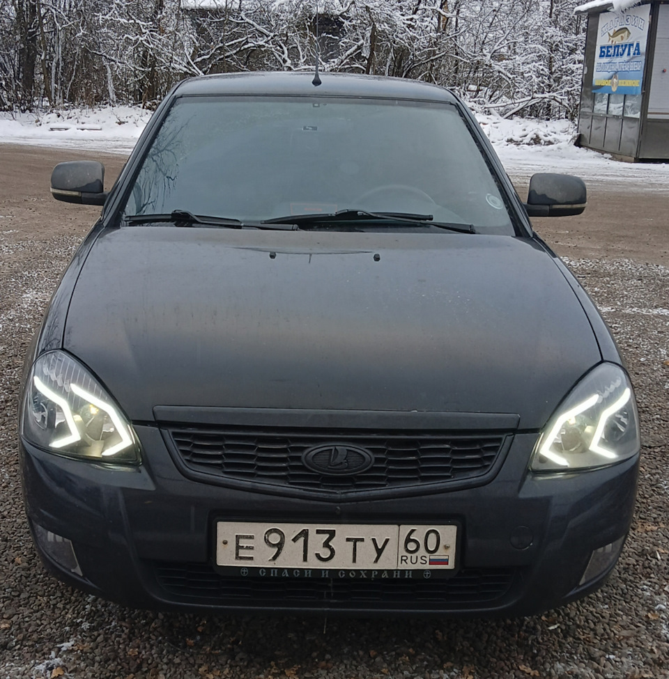 Фары — Lada Приора хэтчбек, 1,6 л, 2014 года | тюнинг | DRIVE2