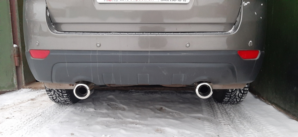 Насадки с Китая на выхлопные трубы — Chevrolet Captiva (1G), 2,4 л ...