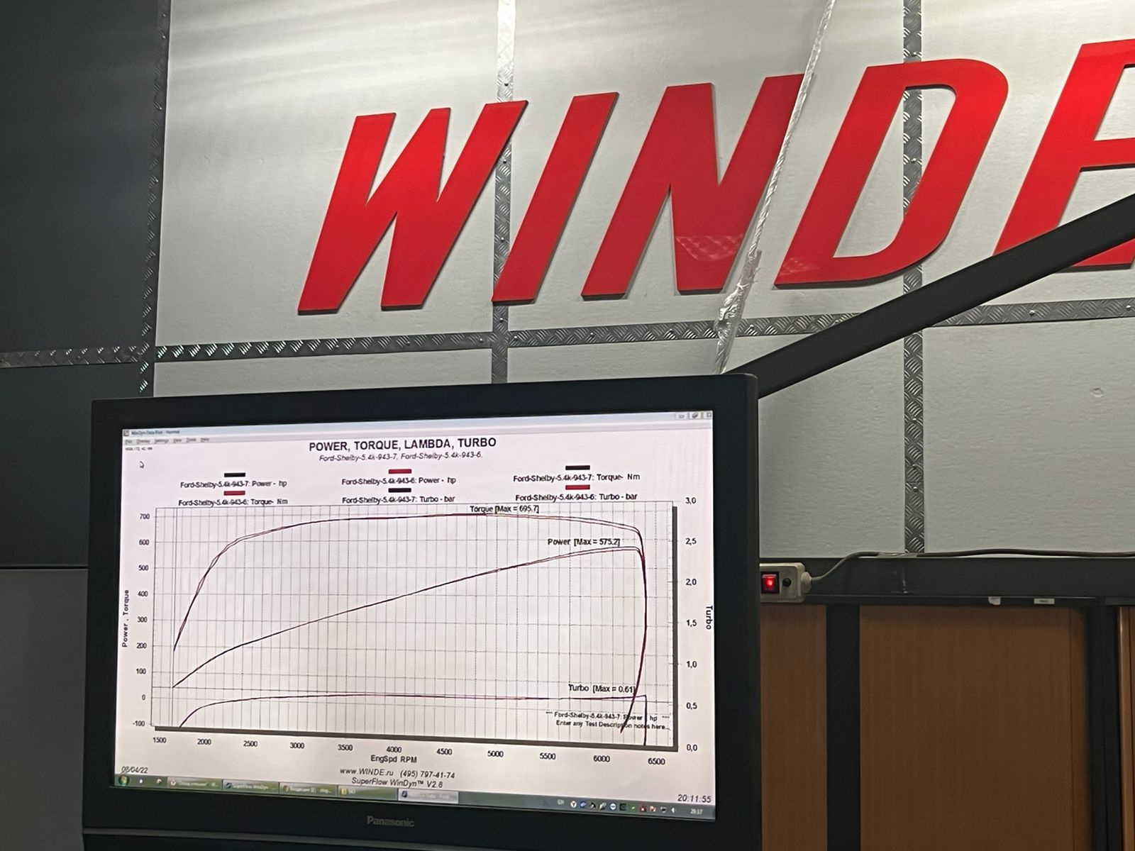 Winde. На стенде 219 л.с..