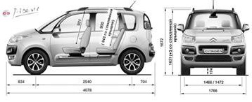 Ситроен с3 пикассо с автобоксом. Габариты ситроен с3 пикассо 2013. Citroen c3 picasso 2013. Citroen c3 picasso 2014. С3 пикассо габариты.