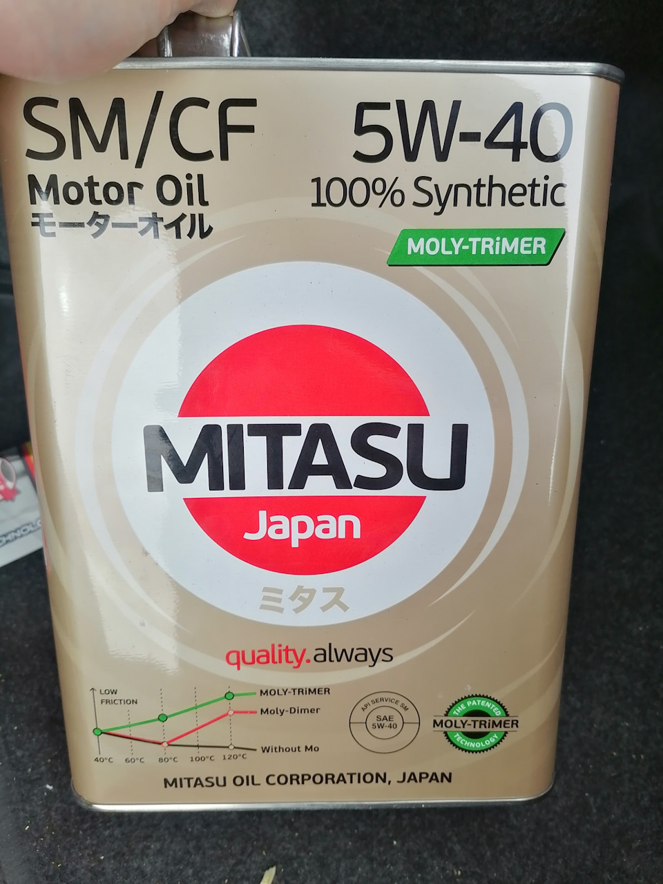 Небольшое ТО. Замена масла (MITASU 5W-40 Synthetic) — Mitsubishi Lancer ...