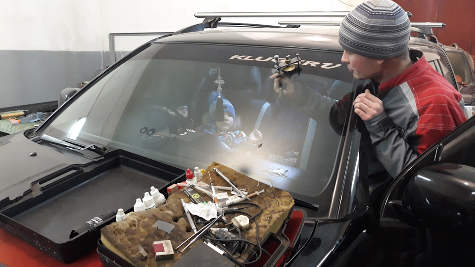 #8. Удаление сколов. Тонер. — Toyota Kluger, 3 л, 2001 года | тюнинг ...