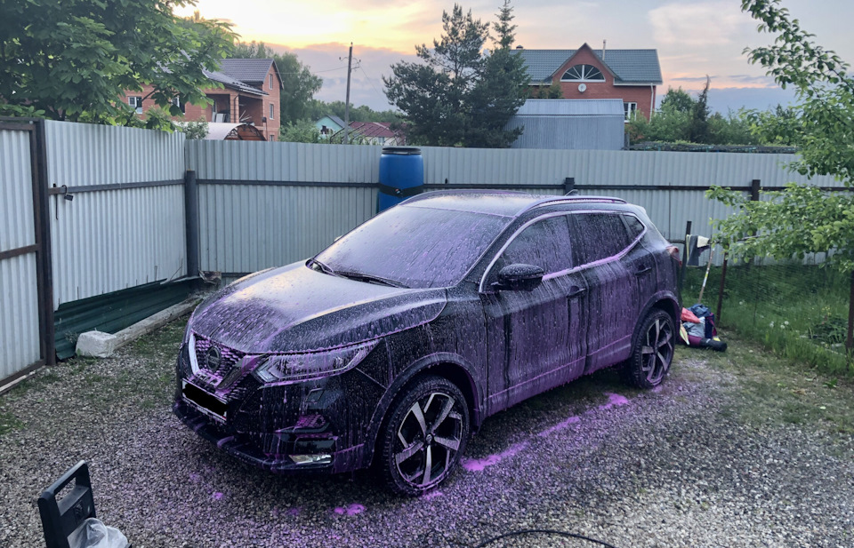 Локальный окрас переднего бампера — Nissan Qashqai (2G), 2 л., 2021 ...