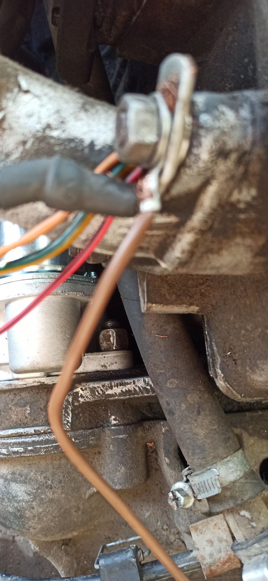 Новомодный редукторный стартер. — Москвич 2141, 1,7 л, 1990 года ...