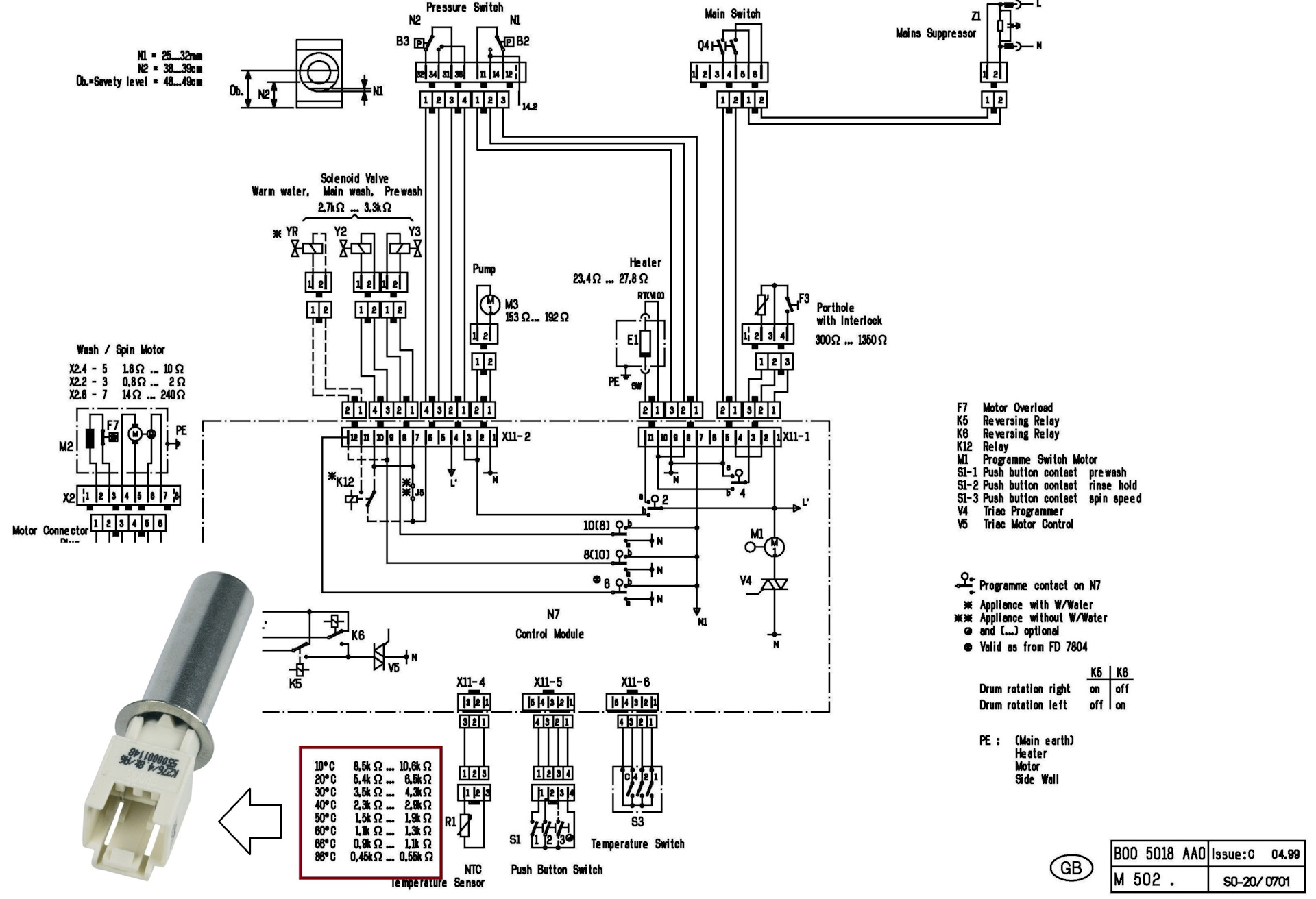 Bosch wmv 1600 схема электрическая