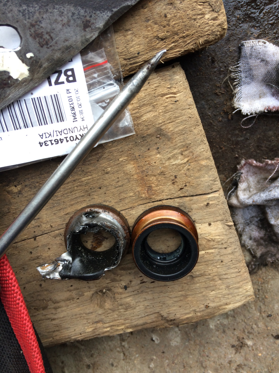 Замена втулок кулисы и сальника штока кпп мазда 626 — Mazda 626 V (GF ...