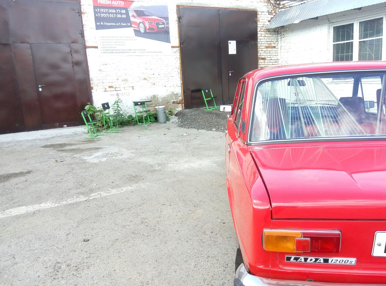 Удаление вмятин от града без покраски — Lada 21013, 1,2 л, 1986 года ...