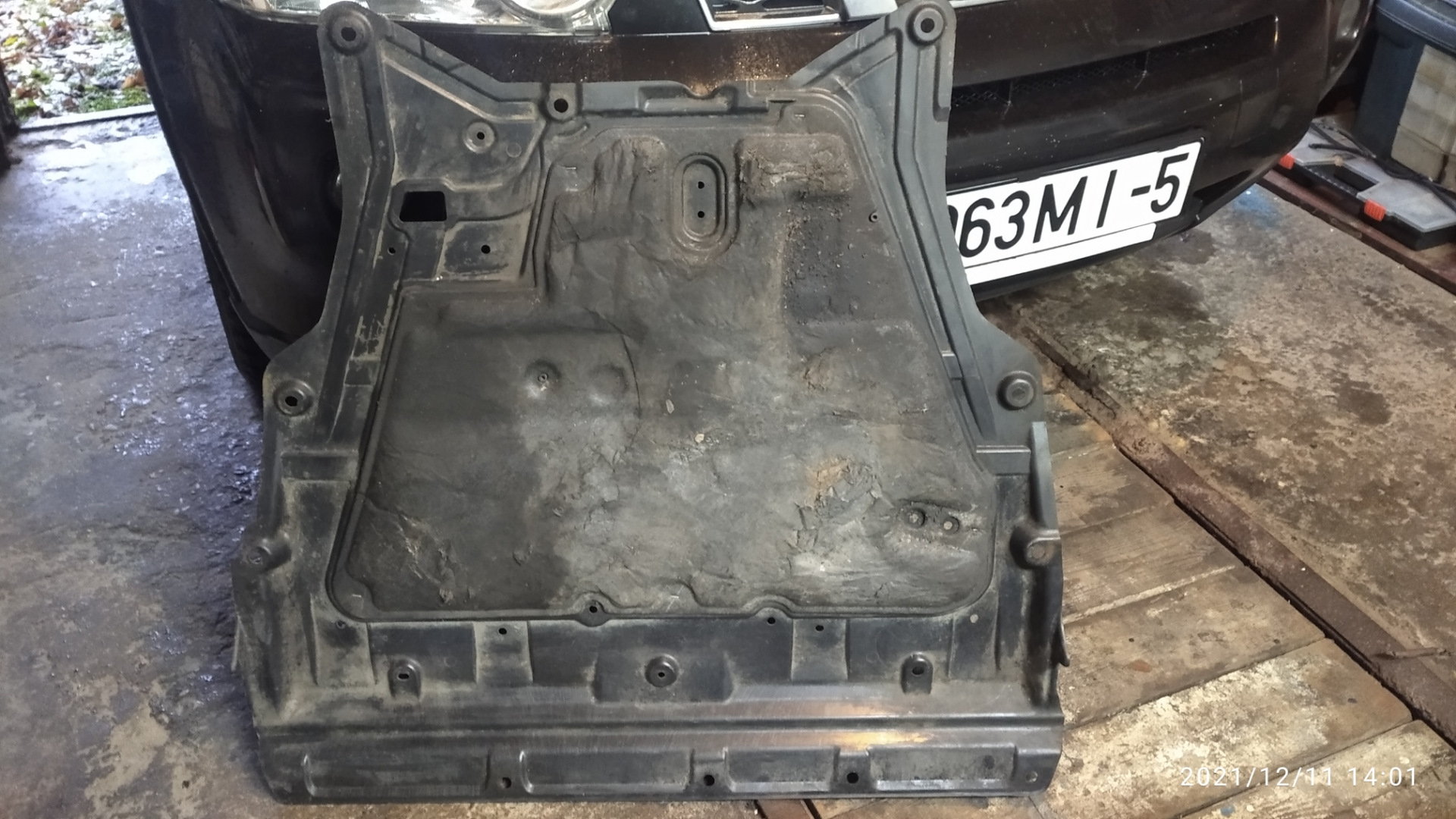 Защита двигателя. — Nissan X-Trail II (t31), 2 л, 2008 года ...