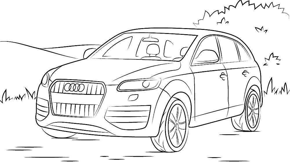 Как нарисовать audi q7