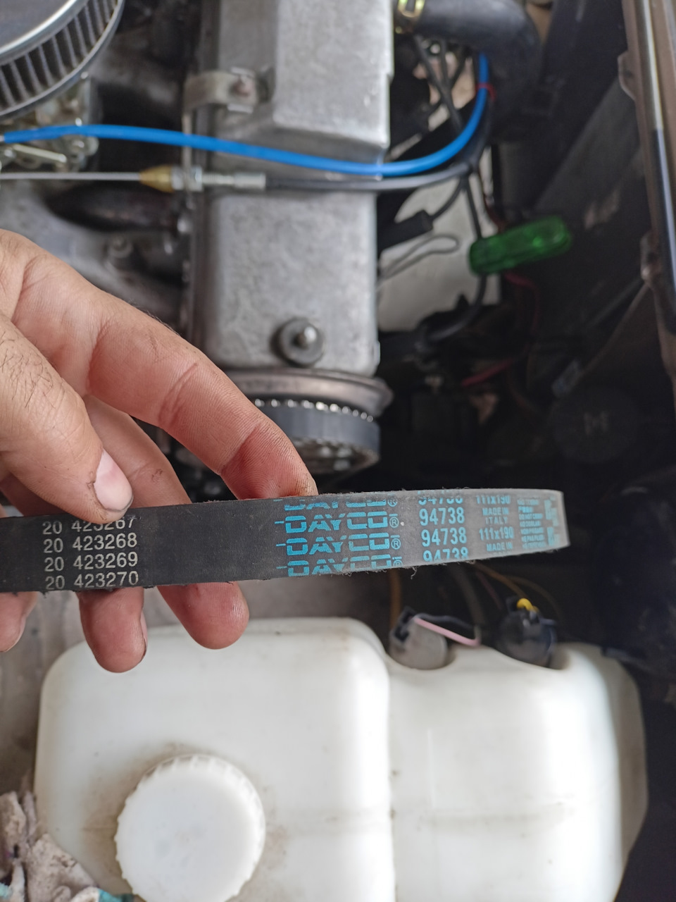 Ремень ГРМ DAYCO подделка — Lada 2108, 1,3 л, 1986 года | поломка | DRIVE2