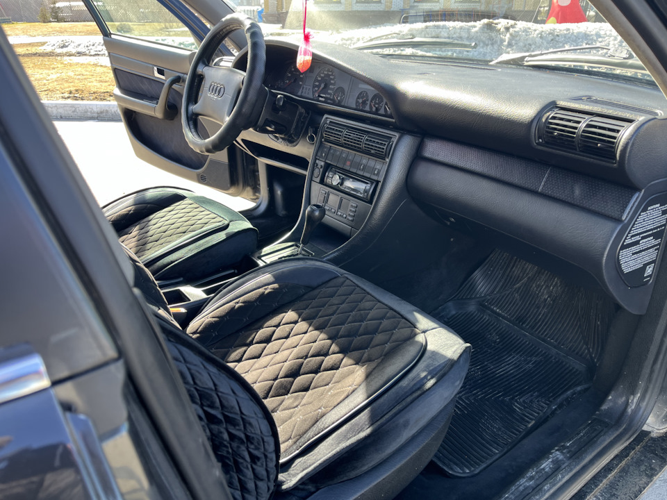 Перетяжка потолка Карпетом без снятия — Audi A6 (C4), 2,6 л, 1995 года ...