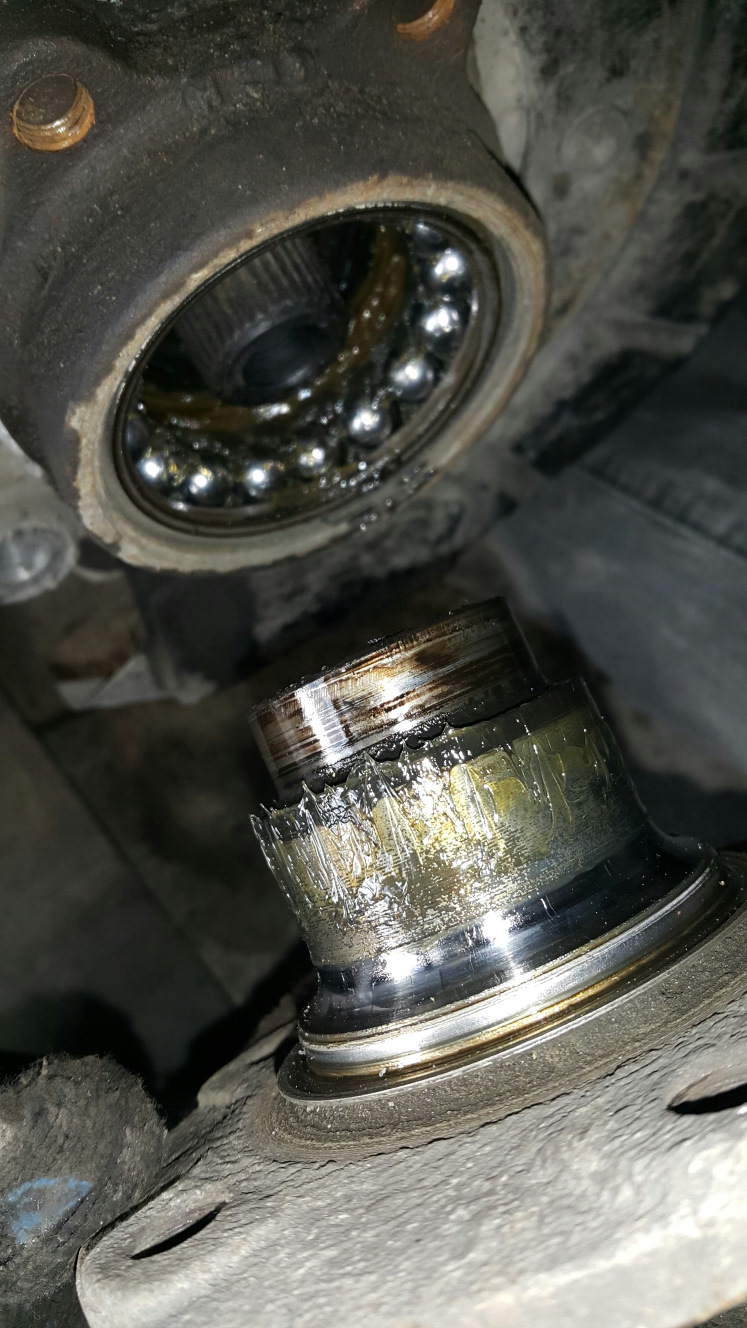 Замена ступичного подшипника, и попытка поменять наружный шрус ...