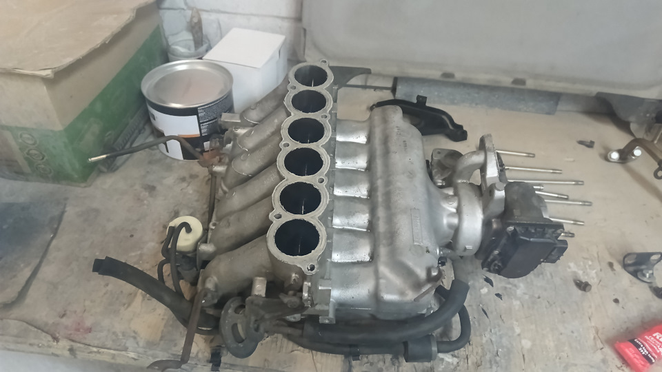 Устранил подсос воздуха во впускном коллекторе. — Mitsubishi Pajero (4G ...