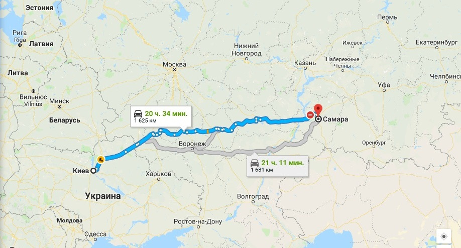 Сколько ехать с москвы до границы украины