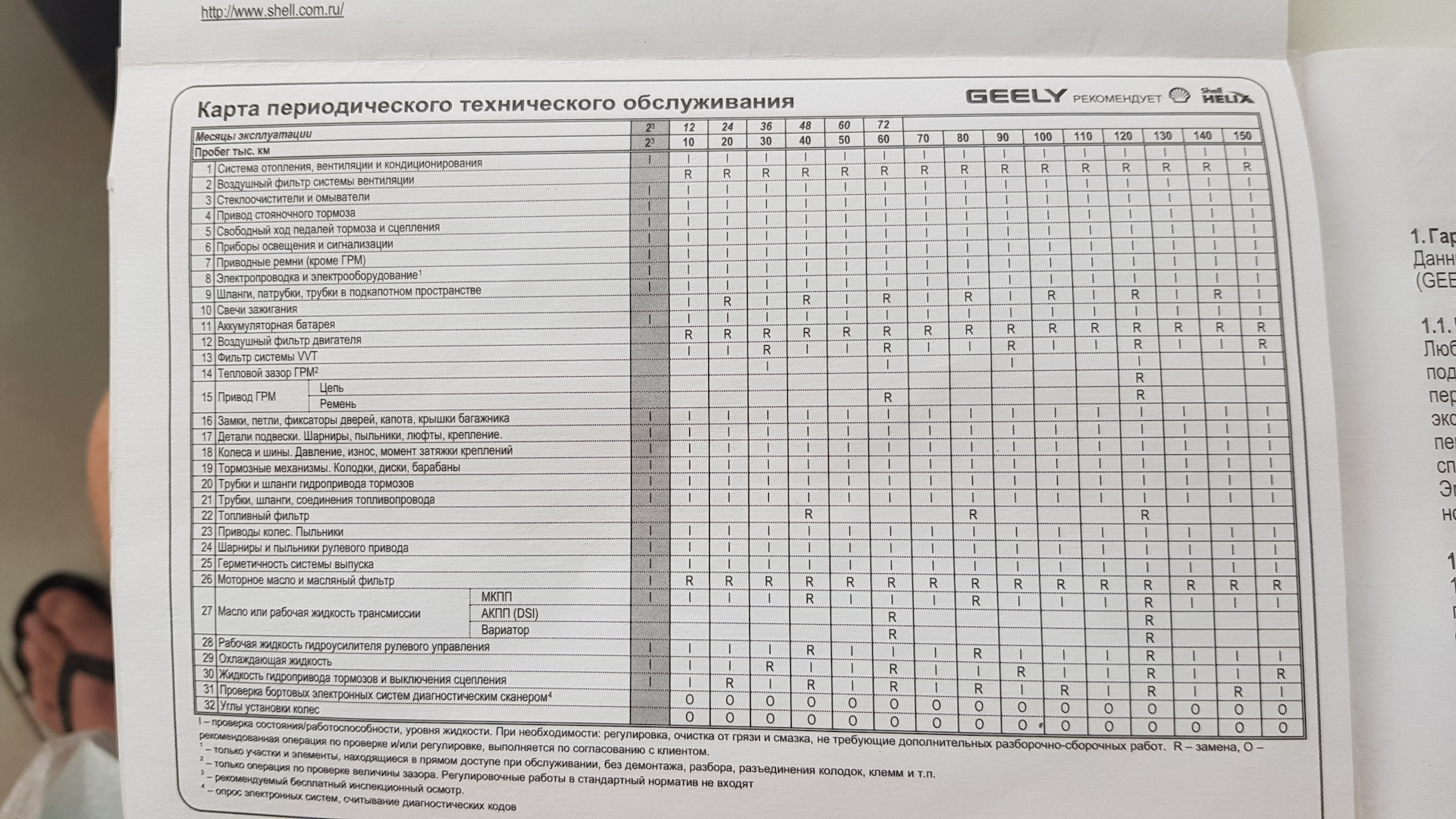 Регламент то джили кулрей