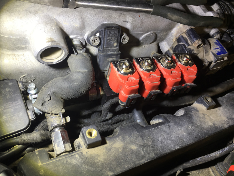 Регулировка газовых форсунок — Hyundai Sonata IV (EF), 2 л, 2007 года ...