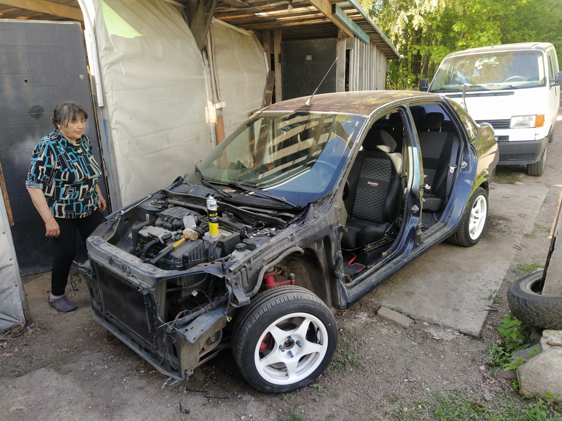 Всем привет и добро пожаловать в кузовной ремонт))) — Lada Гранта (1G ...