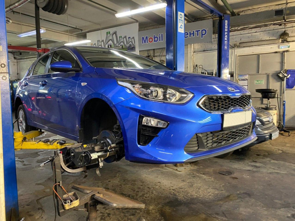 TO-2, замена передних колодок, проточка передних тормозных дисков — KIA ...